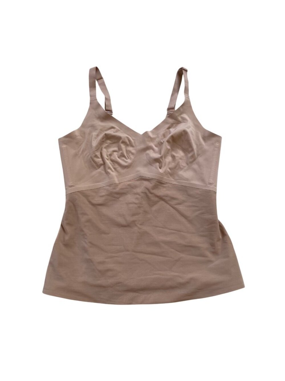 Honeylove Sculptwear Nude Body Shaper Tank Top Adjustable Straps Nude Large